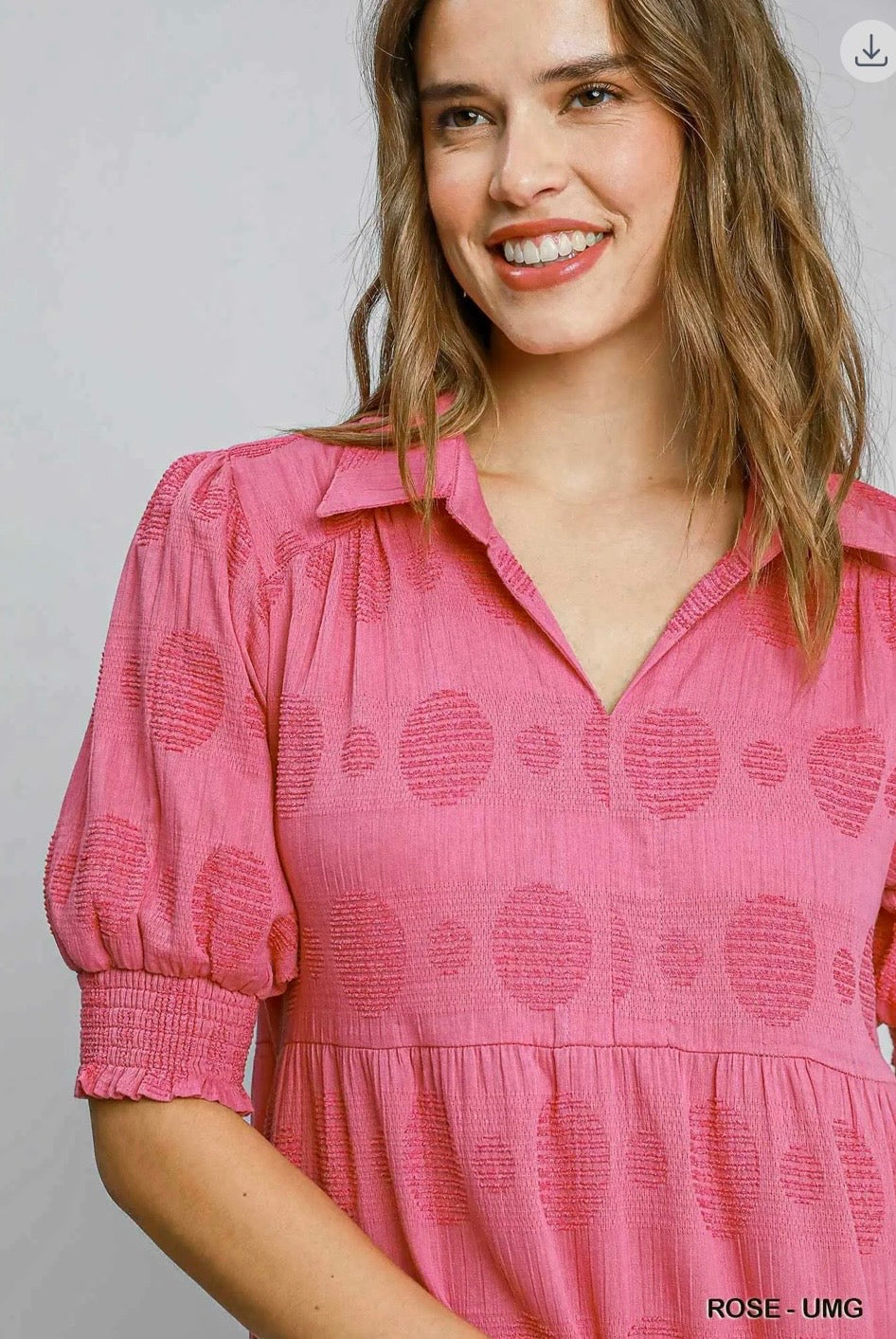 Rose Swiss dot Jacquard Maxi Dress!